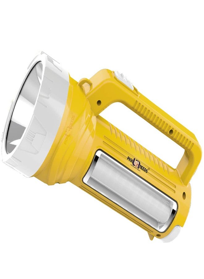 Pick Ur Needs Rechargeable Long Range Emergency Search Torch Light 100W with Side LED Tube - Image 1